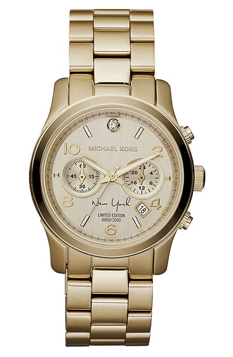 michael kors watch and bangle set|michael kors chronograph watch.